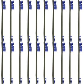 20Pcs 7inch Double-Ended All Purpose Gun Cleaning Brushes, Universal Gun Cleaning Kit Pick Set for Pistol Rifle Shotgun Gun Cleaning Brush Set (Brass)