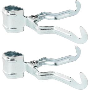 2PCS Multifunctional Camping Hook Clamp Hooks Hold Clips Special Occupation Stainless Steel Lightweight Portable Camping Lantern Hook Hanger for Tent
