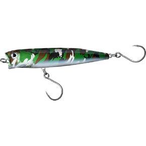 EnVish ProperPopper Camo Top Water Popper Lure for Surf Casting Pelagic GT King/Mackerel/Wahoo/Mahi Mahi/Tuna وNorthern Pike/Waleye أو موسكي ضخم