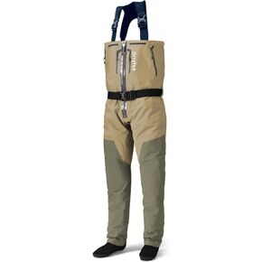 Front Zippered Breathable Chest Waders with Neoprene Suspenders for Men