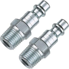 Tru-Flate 12-235 Plug Steel 1/4" I/M Design x 1/4" FNPT, Silver