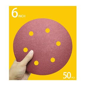 9 Inch Sanding Discs 30 PCS Assorted Hook and Loop 9 in 8 Hole Sandpaper Orbital Sander Pads 5 pcs of Each 80 100 150 180 240 400 Grit Orbital Sandpaper