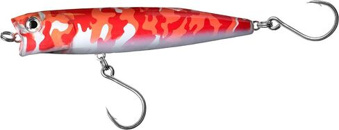 EnVish ProperPopper Camouflage Camo Top Water Popper Lure for Surf Casting Pelagic GT King/Mackerel/Wahoo/Mahi Mahi/Tuna and Northern Pike/Walleye or Huge Musky in Saudi Arabia