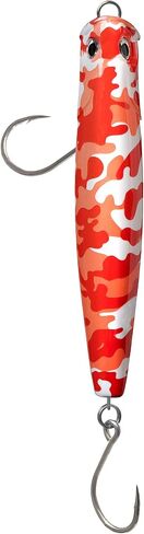 EnVish ProperPopper Camouflage Camo Top Water Popper Lure for Surf Casting Pelagic GT King/Mackerel/Wahoo/Mahi Mahi/Tuna and Northern Pike/Walleye or Huge Musky in Saudi Arabia