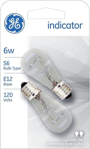 2-Pk., 6-Watt Clear Light Bulbs in Saudi Arabia