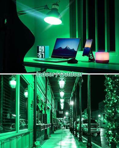 ORALUCE Blue Porch Light Bulb 40 Watt Equivalent,A15 LED Bulbs for Halloween Christmas Party Decoration and Lighting,Colored Light Bulb with E26 Base,5W 450LM Non-Dimmable,6 Pack. in Kuwait