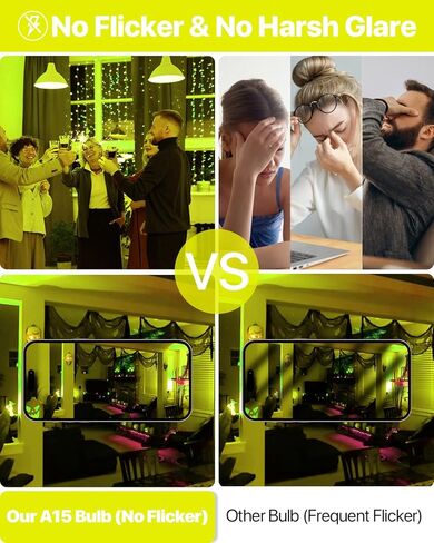 ORALUCE Blue Porch Light Bulb 40 Watt Equivalent,A15 LED Bulbs for Halloween Christmas Party Decoration and Lighting,Colored Light Bulb with E26 Base,5W 450LM Non-Dimmable,6 Pack. in Kuwait