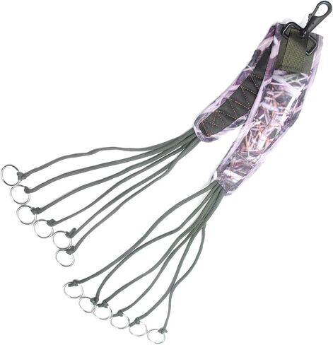 Duck Strap Carrier Heavy Duty Limit Deluxe Strap Slip Ring Tote Carrier Outdoor Hanger Accessories with 12 Metal Drops Sling Black in Saudi Arabia