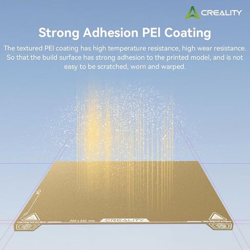 Creality K1 Bed PEI Build Plate Kit, 235x235mm Textured Removable Magnetic Flexible Spring Build Surface Heat Resistance Heated Bed Plate for K1/Ender 3 V3 SE/Ender 3 V2 Neo/Ender 3 Neo/Ender 3 S1 in Saudi Arabia