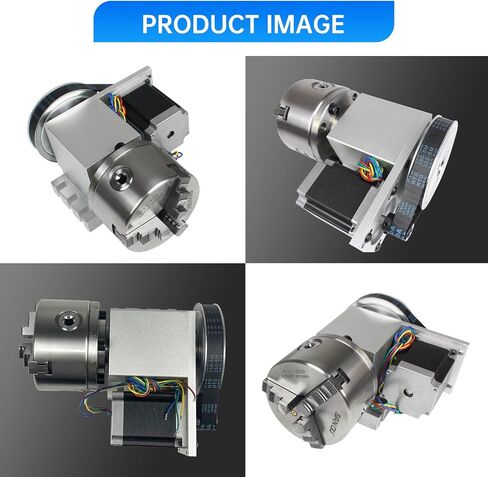 CNCTOPBAOS CNC Rotary Axis 4th Axis with 3 Jaw Chuck,K11-100mm Hollow Shaft Dividing Head Rotational A Axis,with 65mm Tailstock,Reducing Ratio:6:1 for CNC Router Lathe Engraving Milling Machine in Saudi Arabia