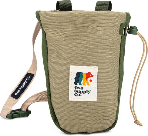 Del Cerro - Chalk Bag for Rock Climbing, U-Shaped Chalk Bucket with Zippered Pocket, Drawstring, Abrasion-Resistant Fabric, Perfect Gear for Indoor/Outdoor Climbing Bouldering in Saudi Arabia
