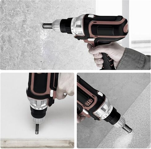 Diamond Drill Bits,NOEAIKE 10-Pack 1/4"(6mm) Dry Diamond Core Drill Bit Set for Ceramic,Granite,Tile,Glass,Marble,Brick,Stone with 1/4 Hex Shank in Saudi Arabia