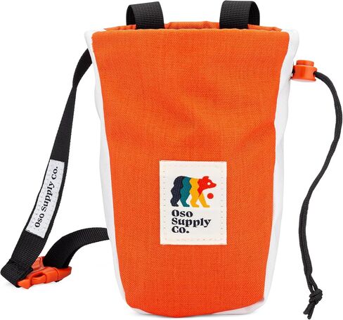 Del Cerro - Chalk Bag for Rock Climbing, U-Shaped Chalk Bucket with Zippered Pocket, Drawstring, Abrasion-Resistant Fabric, Perfect Gear for Indoor/Outdoor Climbing Bouldering in Saudi Arabia