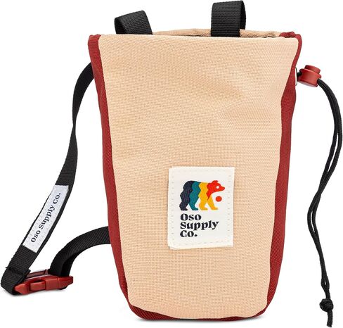 Del Cerro - Chalk Bag for Rock Climbing, U-Shaped Chalk Bucket with Zippered Pocket, Drawstring, Abrasion-Resistant Fabric, Perfect Gear for Indoor/Outdoor Climbing Bouldering in Saudi Arabia