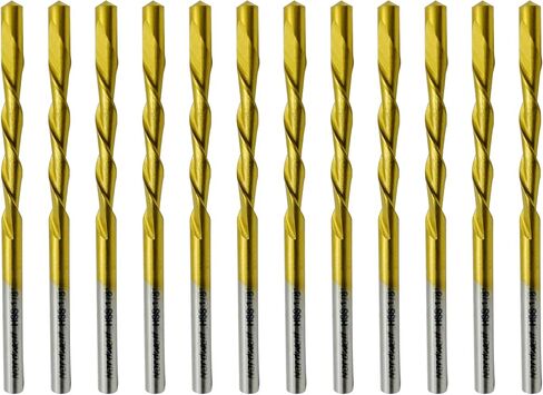 12-Piece HSS Titanium Nitride Drywall Cut Out Bit Set, 1/8" Cutting Bits with Guide Tip in Storage Case for Cut-Out Tools & Spiral Saw in Saudi Arabia
