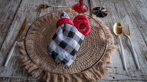 Napkin Rings Rustic Hand Woven Set of Colorful Ring Holder Coastal Tropical Beachy Napping Rings for Thanksgiving Xmas Wedding Everyday Dinning Table Parties (6X, Fucsia) in Saudi Arabia