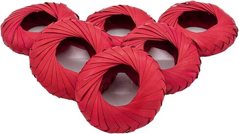 Napkin Rings Rustic Hand Woven Set of Colorful Ring Holder Coastal Tropical Beachy Napping Rings for Thanksgiving Xmas Wedding Everyday Dinning Table Parties (6X, Fucsia) in Saudi Arabia