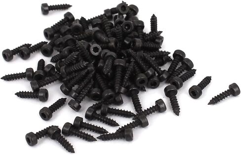 uxcell 2mm x 10mm Threaded Carbon Steel Hex Head Self Tapping Screws 100pcs in Saudi Arabia