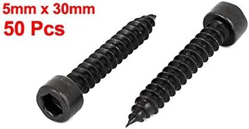 uxcell 2mm x 10mm Threaded Carbon Steel Hex Head Self Tapping Screws 100pcs in Saudi Arabia