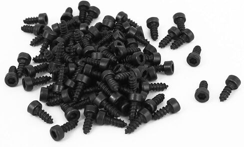 uxcell 2mm x 10mm Threaded Carbon Steel Hex Head Self Tapping Screws 100pcs in Saudi Arabia