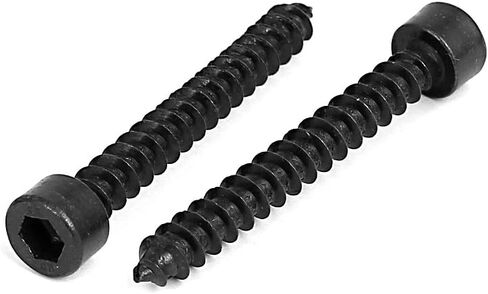 uxcell 2mm x 10mm Threaded Carbon Steel Hex Head Self Tapping Screws 100pcs in Saudi Arabia