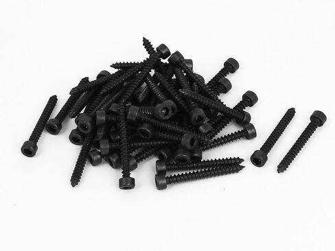 uxcell 2mm x 10mm Threaded Carbon Steel Hex Head Self Tapping Screws 100pcs in Saudi Arabia