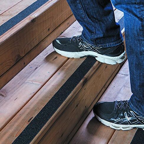 شريط لاصق عالي الجودة 60 حبيبة مضاد للانزلاق، داخلي/خارجي، رائع للسلالم والأرصفة والقوارب والمنحدرات، أسود، 2 بوصة × 60 قدم، SG3102B in Kuwait