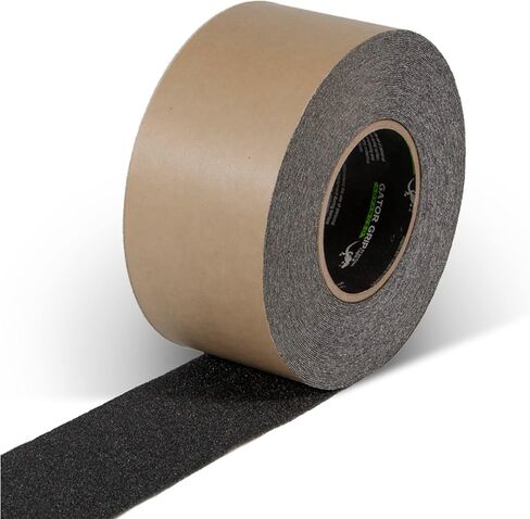 شريط لاصق عالي الجودة 60 حبيبة مضاد للانزلاق، داخلي/خارجي، رائع للسلالم والأرصفة والقوارب والمنحدرات، أسود، 2 بوصة × 60 قدم، SG3102B in Kuwait