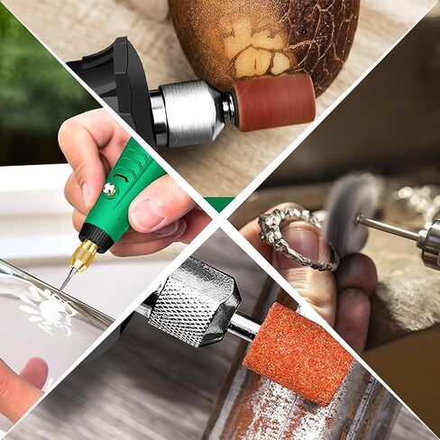مجموعة ملحقات أدوات دوارة مكونة من 361 قطعة، مجموعات حفر وتلميع وطحن، مطحنة كهربائية بساق 1/8 بوصة، ملاءمة عالمية لسهولة القطع والطحن والصنفرة والشحذ والنحت والتلميع in Kuwait