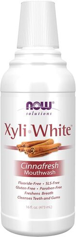 NOW Solutions, غسول الفم Xyliwhite™، نكهة القرفة، ينعش التنفس بشكل طبيعي، ينظف الأسنان واللثة، 16 أونصة in Saudi Arabia