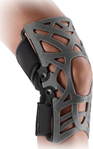 DonJoy Reaction Web Knee Support Brace with Compression Undersleeve: Grey, Medium/Large in Saudi Arabia