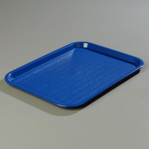 صينية كافتيريا للوجبات السريعة من Carlisle FoodService Products مع سطح منقوش للكافيتريات والوجبات السريعة وغرفة الطعام، بلاستيك، 17.87 × 14 × 0.98 بوصة، أحمر in Saudi Arabia