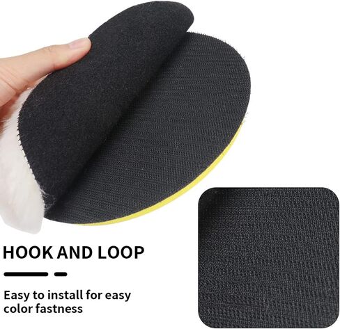 SI FANG 2 Pack 3 Inch Hook and Loop Sanding Pads with M10 Thread Hex Drill Adapter, Sanding Discs Backing Pad Rubber Backing Plates for Angle Grinder, Drill Buffer Polisher Attachment (12000RPM) in Saudi Arabia