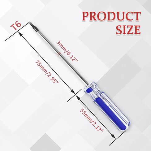 4 Pcs Torx Security Screwdriver Set with Magnetic Tip Plastic Grip, Torx Screwdriver for Computer Repairing (T8 T9 T10 T15) in Saudi Arabia