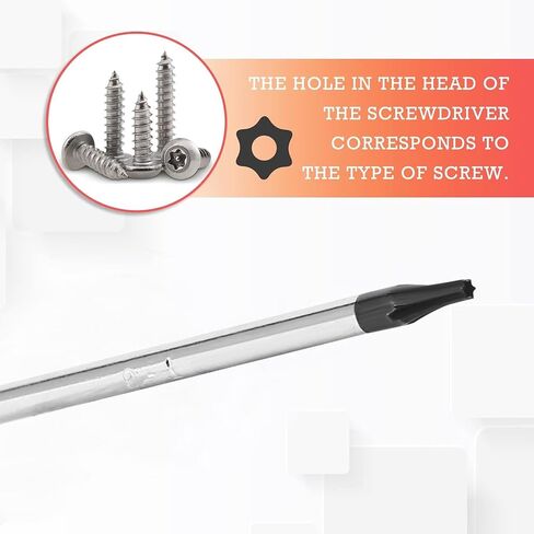 4 Pcs Torx Security Screwdriver Set with Magnetic Tip Plastic Grip, Torx Screwdriver for Computer Repairing (T8 T9 T10 T15) in Saudi Arabia