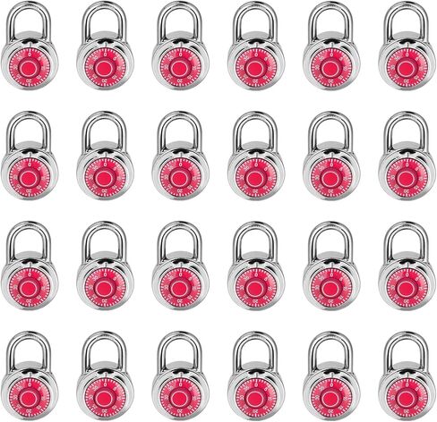 Standard Dial Combination Lock,Black Turnplate 2 in. Wide; Fixed Three Digital Combination; Pack of 24; Lock for School，Gym & Sports Locker, Toolbox, Gate, Case in Saudi Arabia