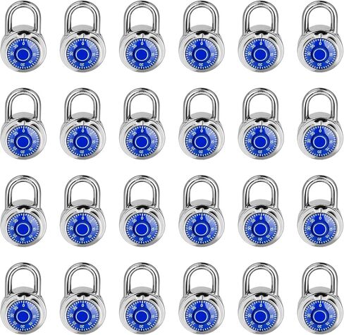 Standard Dial Combination Lock,Black Turnplate 2 in. Wide; Fixed Three Digital Combination; Pack of 24; Lock for School，Gym & Sports Locker, Toolbox, Gate, Case in Saudi Arabia