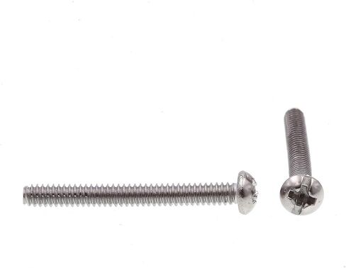 برغي آلة Prime-Line 9003227، رأس مستدير، مجموعة مشقوقة/فيليبس، #6-32 × 1-1/4 بوصة، فولاذ مقاوم للصدأ درجة 18-8، عبوة من 100 قطعة in Saudi Arabia