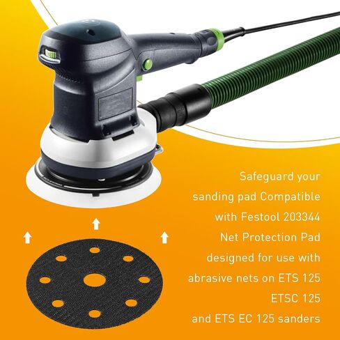 203344 Sanding Net Protection Pad for Festool 5-Inch Sanders, 2-Pack | Net Protection Pad, Compatible with Festool ES 125, ETS 125, ETSC 125, ETS EC 125 Sanders, Dust Extraction Design in Kuwait