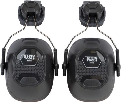 أغطية للأذنين 60502 من Klein Tools، مرفق قبعة صلبة كاملة الحافة، حماية من الضوضاء 26 ديسيبل، للبناء والتصنيع والصيانة والأعمال الخشبية in Kuwait