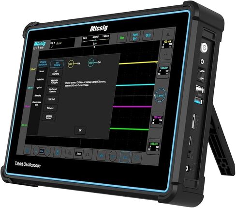 Micsig Digital Automotive Tablet Oscilloscope, 4 Channels 10.1-Inch Touchscreen 100MHz Bandwidth 1GSa/s Sampling Rate 110Mpts Memory Depth, ATO1004 in Saudi Arabia