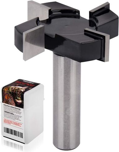 CNC Spoilboard Surfacing Router Bits, 1/2 inch Shank 2 inch Cutting Diameter, Slab Flattening Router Bit Planing Bit Wood Milling Cutter Planer Woodworking Tool by SIMILKY (1/2 Shank 4 Wings) in Saudi Arabia
