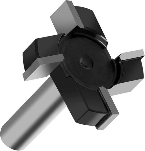 CNC Spoilboard Surfacing Router Bits, 1/2 inch Shank 2 inch Cutting Diameter, Slab Flattening Router Bit Planing Bit Wood Milling Cutter Planer Woodworking Tool by SIMILKY (1/2 Shank 4 Wings) in Saudi Arabia