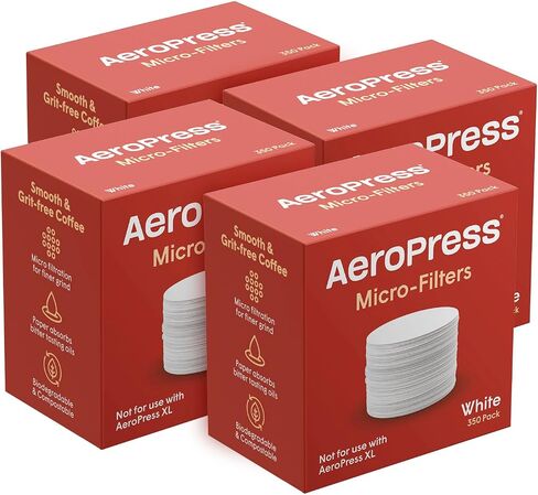 حزمة مرشح بديلة AeroPress - مرشحات دقيقة لصانع القهوة والإسبريسو AeroPress - عبوتان (700 قطعة) in Kuwait