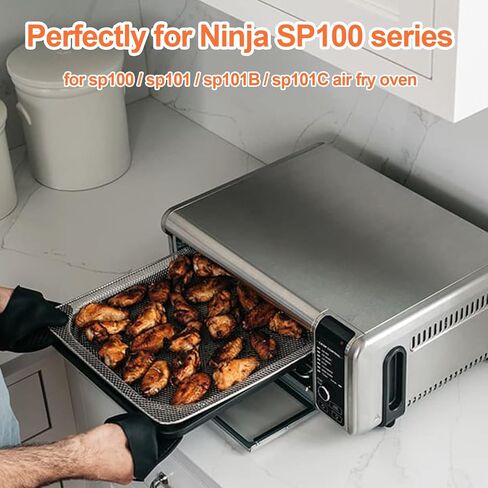 سلة فرن مقلاة الهواء، صواني الخبز البديلة الأصلية لفرن مقلاة الهواء الرقمية NINJA DT201 DT251 Foodi، سلة شبكية، ملحقات مثالية للقلي بالهواء والتجفيف in Kuwait