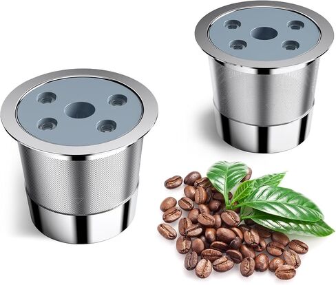 أكواب K قابلة لإعادة الاستخدام لـ Keurig K Supreme | أكواب K قابلة لإعادة الملء مع محول لماكينة صنع القهوة Keurig K Supreme (Plus) (عبوة من 2 علبة قهوة قابلة لإعادة الاستخدام + 1 حزمة محول) in Kuwait