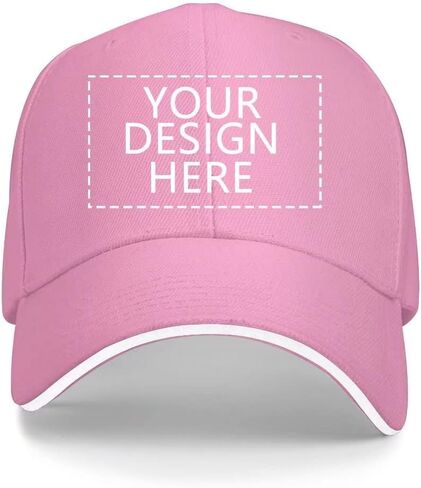 Custom Baseball Hat Personalized Text Logo Photo Adjustable Dad Cap Visors Men in Saudi Arabia