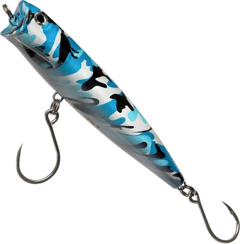 EnVish ProperPopper Camouflage Camo Top Water Popper Lure for Surf Casting Pelagic GT King/Mackerel/Wahoo/Mahi Mahi/Tuna and Northern Pike/Walleye or Huge Musky in Saudi Arabia