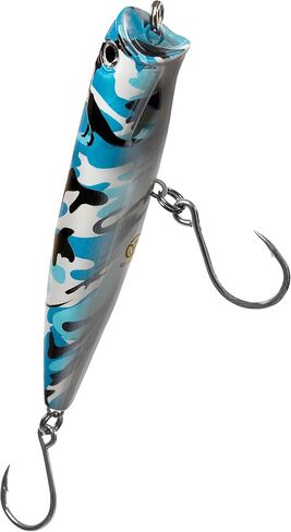 EnVish ProperPopper Camouflage Camo Top Water Popper Lure for Surf Casting Pelagic GT King/Mackerel/Wahoo/Mahi Mahi/Tuna and Northern Pike/Walleye or Huge Musky in Saudi Arabia
