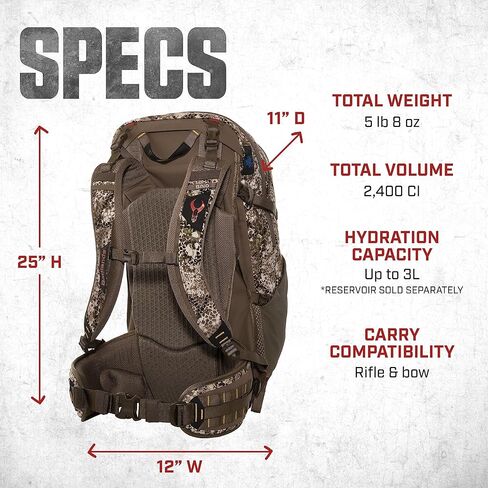 Badlands MRK 6 Pack | Super Durable Hunting Pack for Meat-Hauling in Tough Conditions, Slate, Large in Kuwait